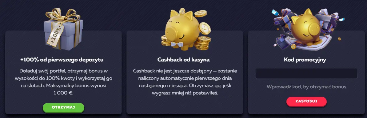 Promocje i bonusy dla graczy w kasynie Vavada Casino