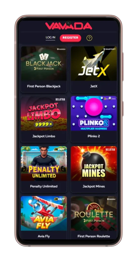 Aplikacja mobilna kasyna online Vavada Casino