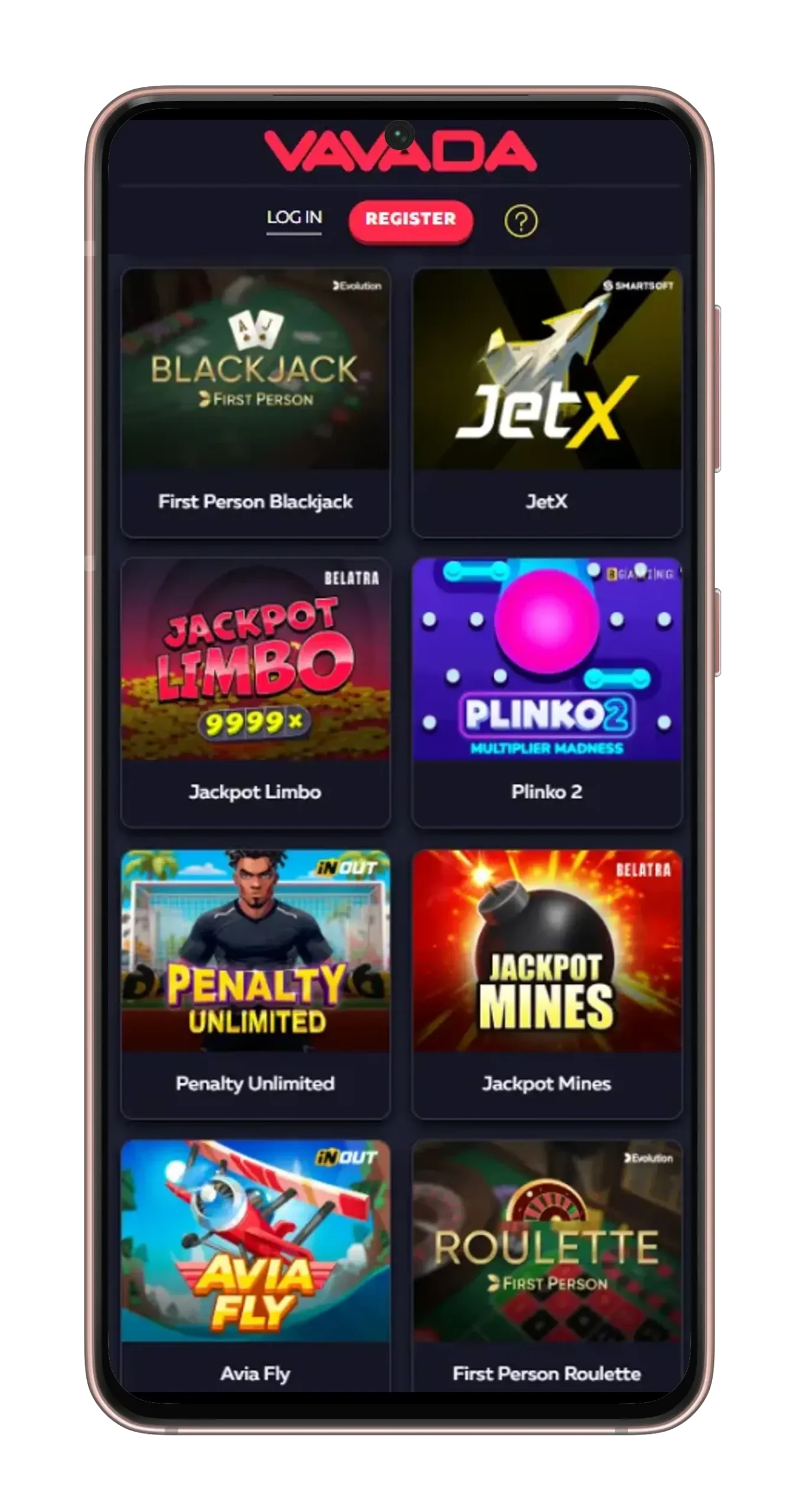 Aplikacja mobilna kasyna online Vavada Casino